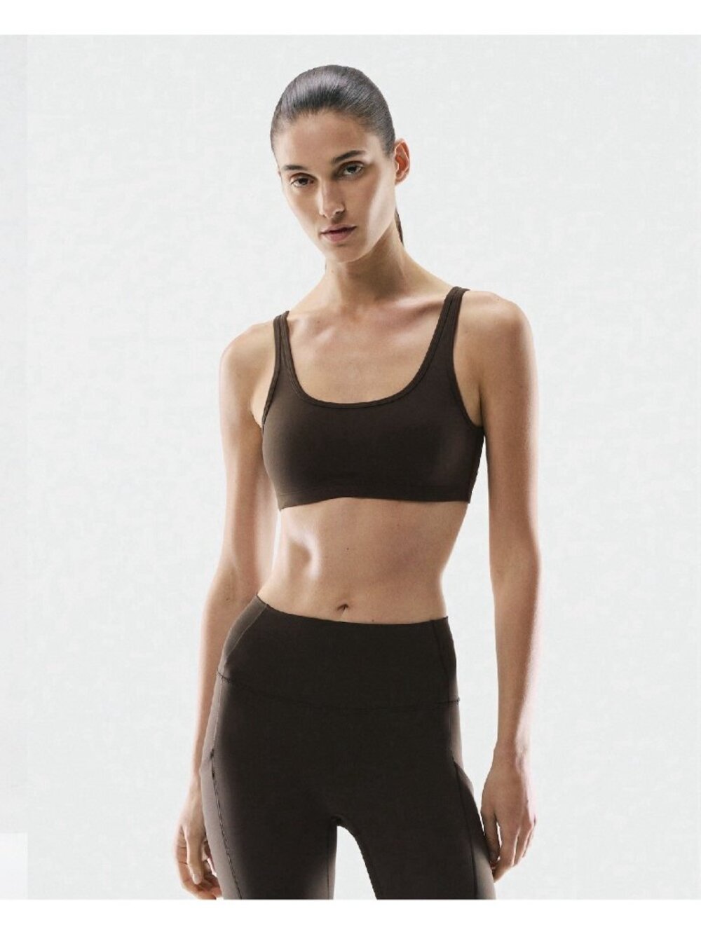 Aritzia Golden BUTTER Mini Sports Bra Top - A/B Cup Brown